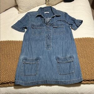 Equipment Blue Denim Mini Dress